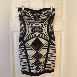 Strapless sweater dress